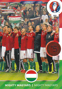 Making History Hungary Panini UEFA EURO 2016 #203